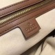 Riproduzione Fedele Borsa a mano GG Supreme 453705 Marrone imitazioni Replica Alta Qualità Borsa a mano GG Supreme 453705 Marrone