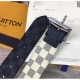 Replica Alta Qualità M0040Q Reverso 40mm Damier Azur e Damier Graphite Canvas Buckle