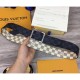 Replica Alta Qualità M0040Q Reverso 40mm Damier Azur e Damier Graphite Canvas Buckle
