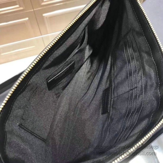 Riproduzione Fedele Pochette Saint Laurent nera con hardware oro imitazioni Replica Alta Qualità Pochette Saint Laurent nera con hardware oro