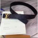 Replica Alta Qualità Supreme x Monogram Belt Fibbia in oro nero