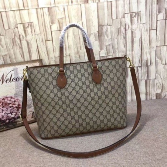 Riproduzione Fedele Borsa a mano GG Supreme 453705 Marrone imitazioni Replica Alta Qualità Borsa a mano GG Supreme 453705 Marrone