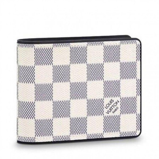 Riproduzione Fedele Alta gamma replica Multiple Wallet Damier Coastline N60121 imitazioni Replica Alta Qualità Alta gamma Multiple Wallet Damier Coastline N60121