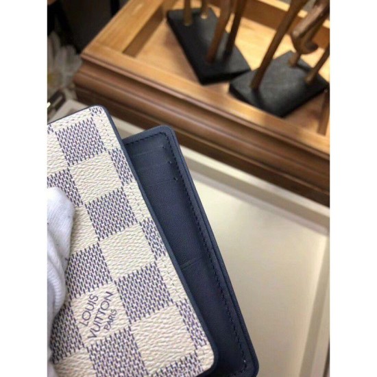 Riproduzione Fedele Alta gamma replica Pocket Organizer Damier Coastline N63505 imitazioni Replica Alta Qualità Alta gamma Pocket Organizer Damier Coastline N63505