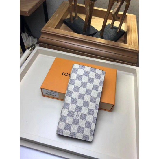 Riproduzione Fedele Dettagli perfetti Portafoglio Brazza Damier Coastline N63506 imitazioni Replica Alta Qualità Dettagli perfetti Portafoglio Brazza Damier Coastline N63506