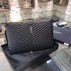 Riproduzione Fedele Pochette Saint Laurent nera con hardware oro imitazioni Replica Alta Qualità Pochette Saint Laurent nera con hardware oro