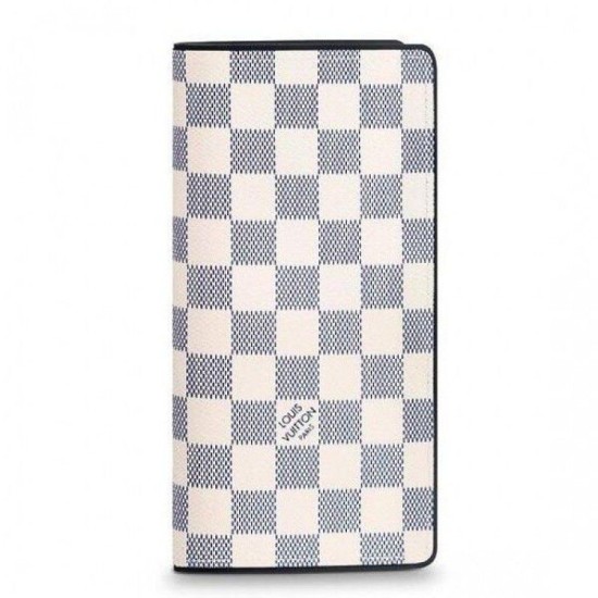 Riproduzione Fedele Dettagli perfetti Portafoglio Brazza Damier Coastline N63506 imitazioni Replica Alta Qualità Dettagli perfetti Portafoglio Brazza Damier Coastline N63506