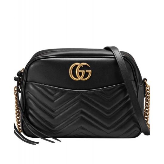 Replica Borsa a Tracolla GG Marmont Matelasse 443499 Nero Borsa a Tracolla GG Marmont Matelasse 443499 Nero imitazioni perfette