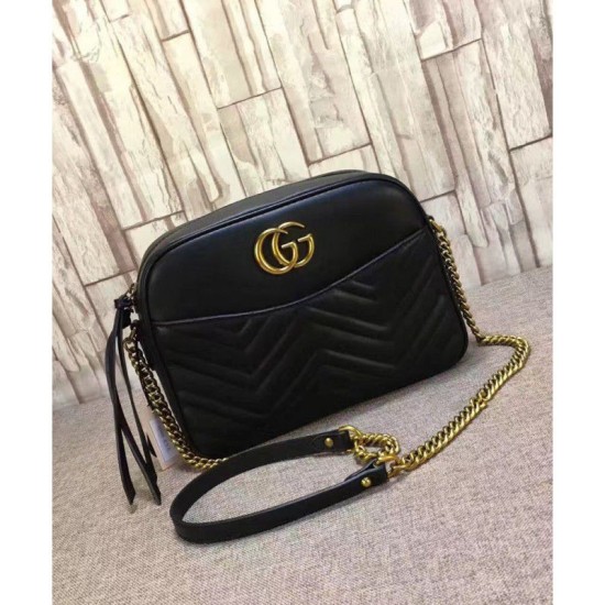 Replica Borsa a Tracolla GG Marmont Matelasse 443499 Nero Borsa a Tracolla GG Marmont Matelasse 443499 Nero imitazioni perfette