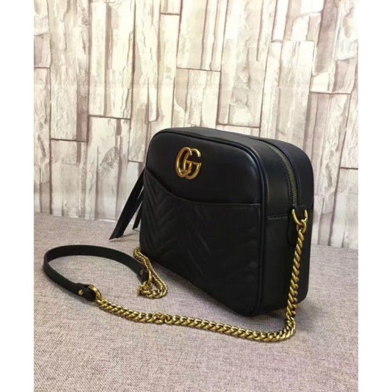 Replica Borsa a Tracolla GG Marmont Matelasse 443499 Nero Borsa a Tracolla GG Marmont Matelasse 443499 Nero imitazioni perfette