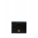 Riproduzione Fedele replica GG Marmont Card Case 443125 Nero imitazioni Replica Alta Qualità GG Marmont Card Case 443125 Nero