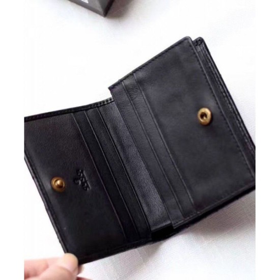 Riproduzione Fedele replica GG Marmont Card Case 443125 Nero imitazioni Replica Alta Qualità GG Marmont Card Case 443125 Nero