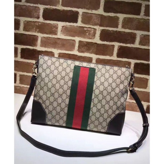 Riproduzione Fedele GG Supreme Messenger 474139 Caffè imitazioni Replica Alta Qualità GG Supreme Messenger 474139 Caffè