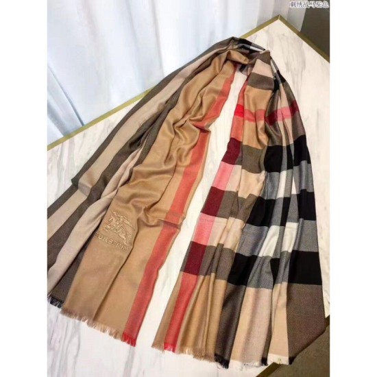 Replica Alta Qualità Pari Cammello di sciarpa di Cashmere Grande Check Classic