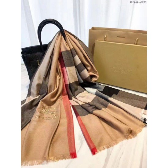 Replica Alta Qualità Pari Cammello di sciarpa di Cashmere Grande Check Classic