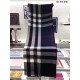 Replica Alta Qualità Classic Large Check Sciarpa Navy di Cashmere