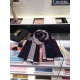 Replica Alta Qualità Classic Large Check Sciarpa Navy di Cashmere