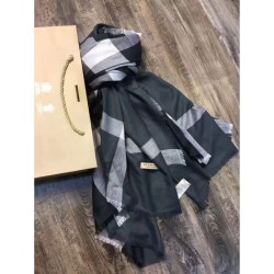 Replica Alta Qualità Pari Lightweight Controlla Modale e Lana Square Sciarpa Blu