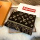 Riproduzione Fedele X Superme Cashmere Sciarpa Caffè imitazioni Replica Alta Qualità X Superme Cashmere Sciarpa Caffè