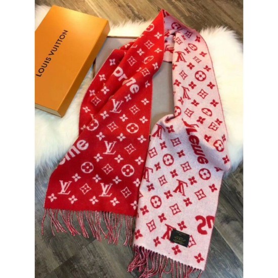 Riproduzione Fedele falso X Superme Sciarpa Cachemire Rosso imitazioni Replica Alta Qualità falso X Superme Sciarpa Cachemire Rosso