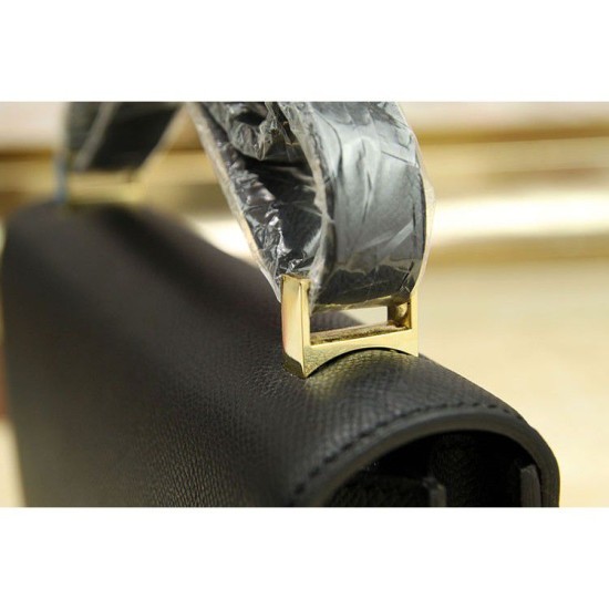 Riproduzione Fedele Borse Hermes Constance in pelle nera Epsom imitazioni Replica Alta Qualità Borse Hermes Constance in pelle nera Epsom