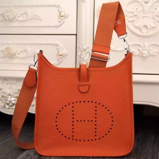 Borsa Hermes Evelyne II TPM e III PM Arancione Borsa Hermes Evelyne II TPM e III PM Arancione