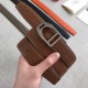 Cintura con fibbia Hermes Etrier Cinturino marrone Clemence 32 MM Dupe Perfetta Cloni Firmate Cintura con fibbia Hermes Etrier Cinturino marrone Clemence 32 MM imitazioni