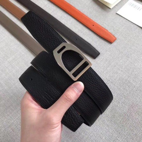 Cintura con fibbia Hermes Etrier Cinturino Clemence nero 32 mm Dupe Perfetta Cloni Firmate Cintura con fibbia Hermes Etrier Cinturino Clemence nero 32 mm imitazioni