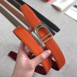 replica Cintura Hermes Etrier con fibbia Cinturino Clemence arancione 32 mm Dupe Perfetta Cloni Firmate replica Cintura Hermes Etrier con fibbia Cinturino Clemence arancione 32 mm imitazioni