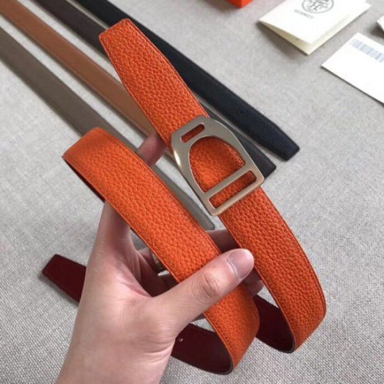 replica Cintura Hermes Etrier con fibbia Cinturino Clemence arancione 32 mm Dupe Perfetta Cloni Firmate replica Cintura Hermes Etrier con fibbia Cinturino Clemence arancione 32 mm imitazioni