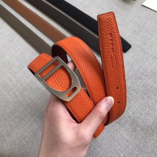 replica Cintura Hermes Etrier con fibbia Cinturino Clemence arancione 32 mm Dupe Perfetta Cloni Firmate replica Cintura Hermes Etrier con fibbia Cinturino Clemence arancione 32 mm imitazioni