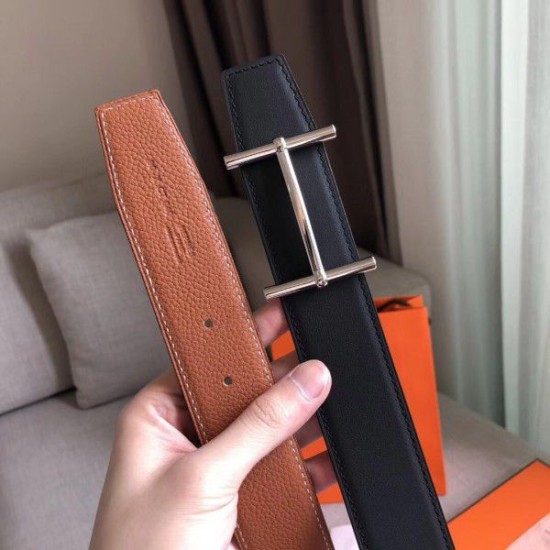 Cintura reversibile Hermes H d'Ancre Marrone / Noir Dupe Perfetta Cloni Firmate Cintura reversibile Hermes H d'Ancre Marrone / Noir imitazioni