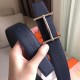 Cloni Firmate Cintura reversibile Hermes H d'Ancre Zaffiro / Ardoise imitazioni