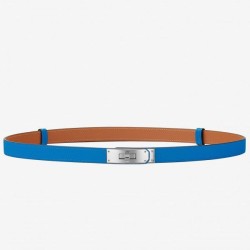 Cintura Hermes Kelly Blu Epsom Donna