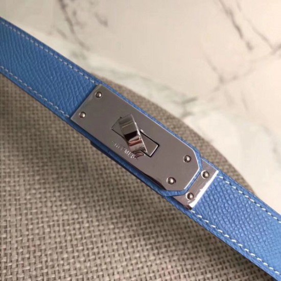 Cintura Hermes Kelly Blu Epsom Donna Dupe Perfetta Cloni Firmate Cintura Hermes Kelly Blu Epsom Donna imitazioni