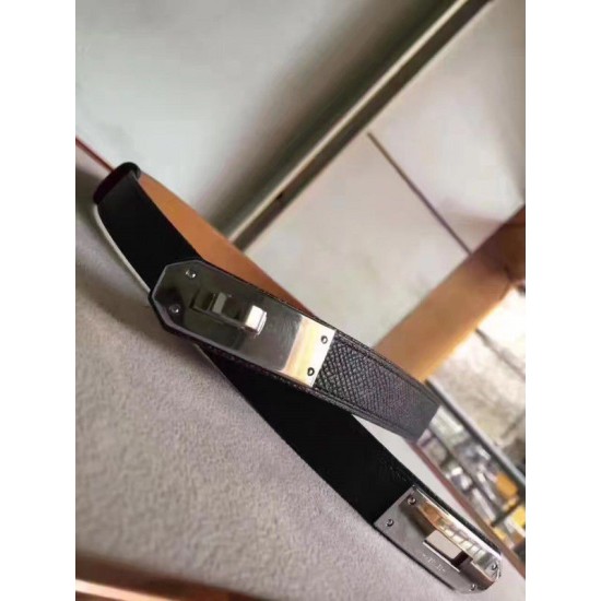 Cintura Hermes Kelly nera Epsom Donna Dupe Perfetta Cloni Firmate Cintura Hermes Kelly nera Epsom Donna imitazioni