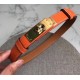 Cloni Firmate replica Cintura Hermes Kelly Arancione Epsom Donna imitazioni