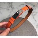 Cloni Firmate replica Cintura Hermes Kelly Arancione Epsom Donna imitazioni