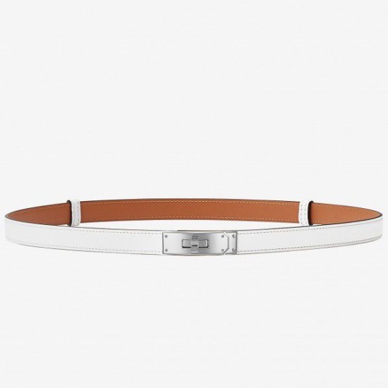 Cintura Hermes Kelly Epsom bianca Dupe Perfetta Cloni Firmate Cintura Hermes Kelly Epsom bianca imitazioni