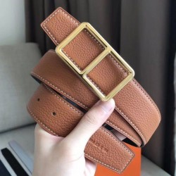 Cinturino Hermes Officier fibbia della cintura marrone 38MM