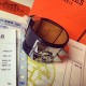 Cloni Firmate Bracciale Hermes Collier de Chien in alligatore blu scuro taglia S imitazioni