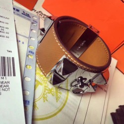 Bracciale Hermes Collier de Chien marrone Epsom taglia S Dupe Perfetta Cloni Firmate Bracciale Hermes Collier de Chien marrone Epsom taglia S imitazioni