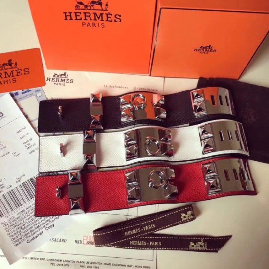 Bracciale Hermes Collier de Chien nero Epsom taglia S Dupe Perfetta Cloni Firmate Bracciale Hermes Collier de Chien nero Epsom taglia S imitazioni