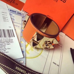 Bracciale Hermes Collier de Chien arancione Epsom taglia S Dupe Perfetta Cloni Firmate Bracciale Hermes Collier de Chien arancione Epsom taglia S imitazioni