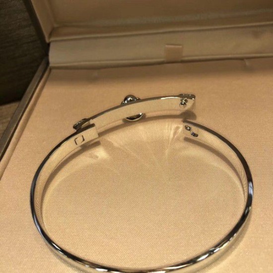 Cloni Firmate Bracciale Hermes Collier de Chien in argento imitazioni