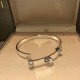 Cloni Firmate Bracciale Hermes Collier de Chien in argento imitazioni