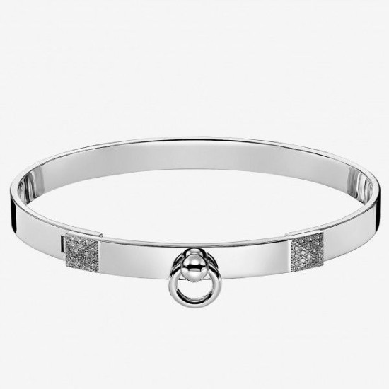 Cloni Firmate Bracciale Hermes Collier de Chien in argento imitazioni
