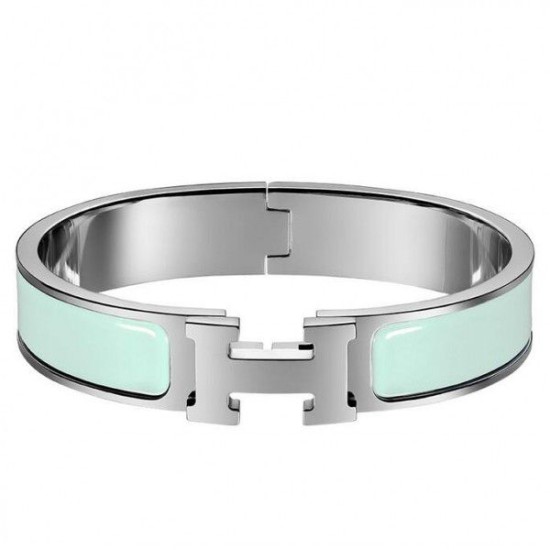 Cloni Firmate Bracciale Hermes Aqua Enamel Clic H PM imitazioni
