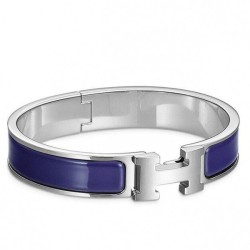 Cloni Firmate Bracciale Hermes Clic H PM blu smaltato elettrico imitazioni