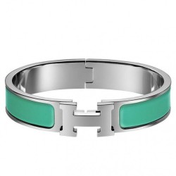 Bracciale Hermes Clic H PM verde smalto Dupe Perfetta Cloni Firmate Bracciale Hermes Clic H PM verde smalto imitazioni